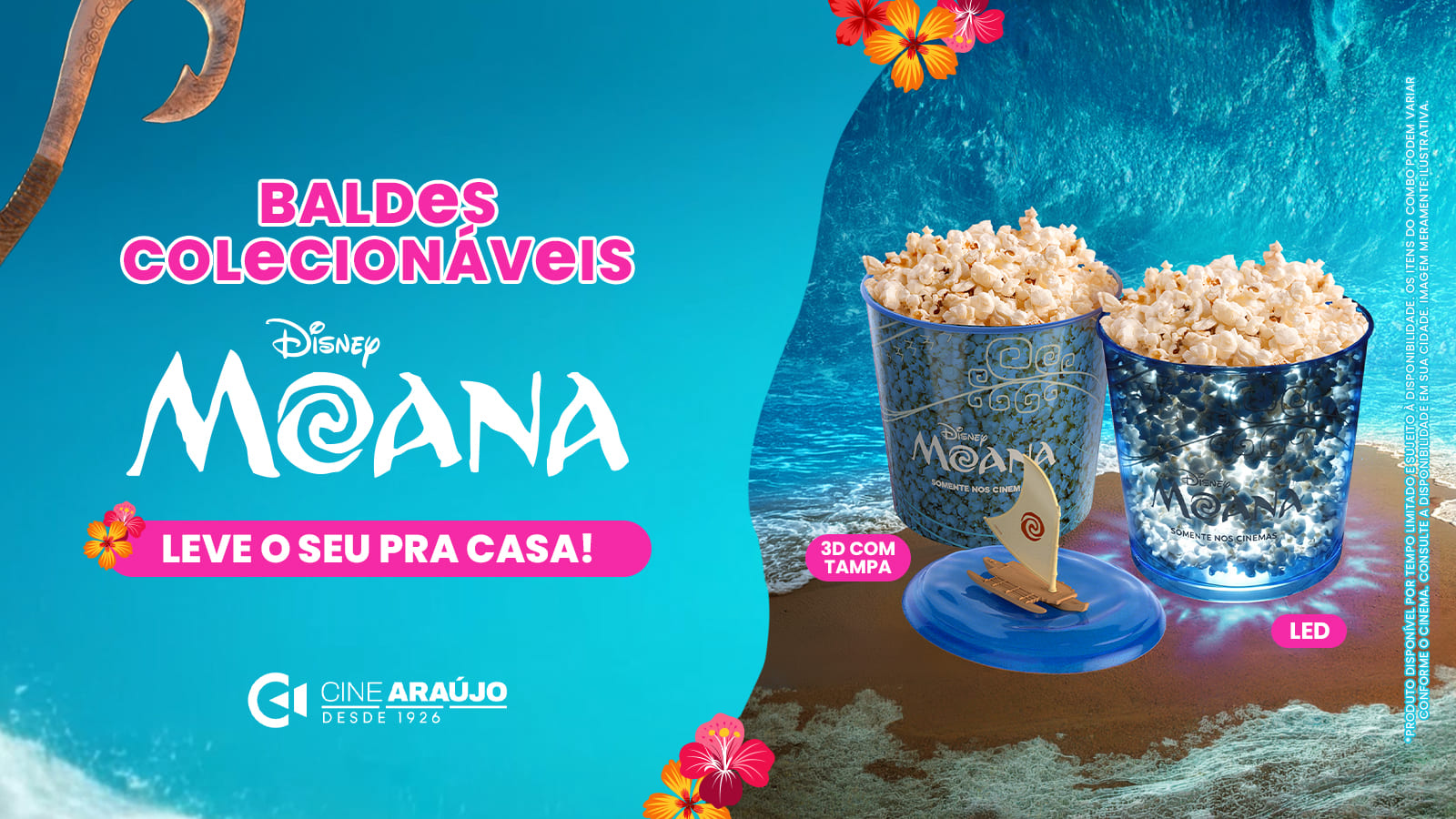 Balde Colecionáveis - Moana 